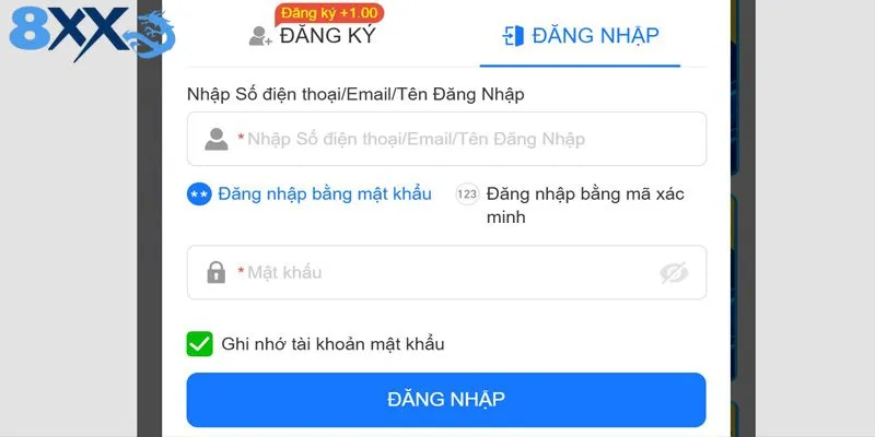 Hướng dẫn đăng nhập 8XX