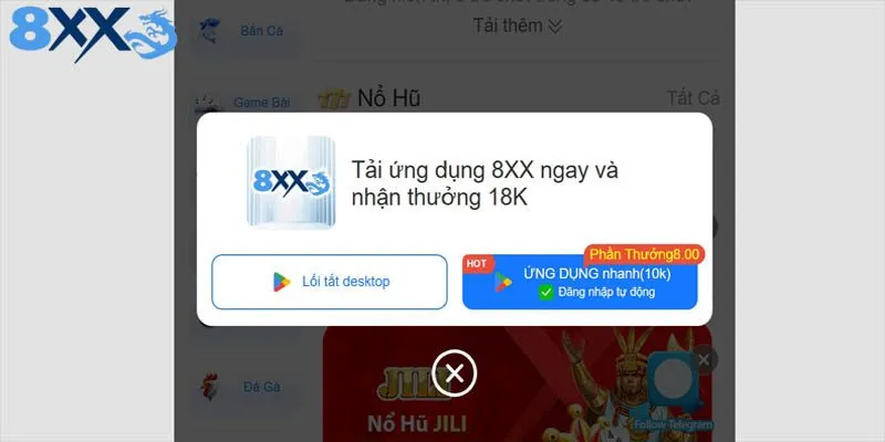 Hướng dẫn tải app 8XX trên Android
